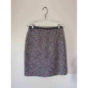 Talbots Womens Size 10 Petite Multicolor Pencil Midi Skirt Career Wear Lined